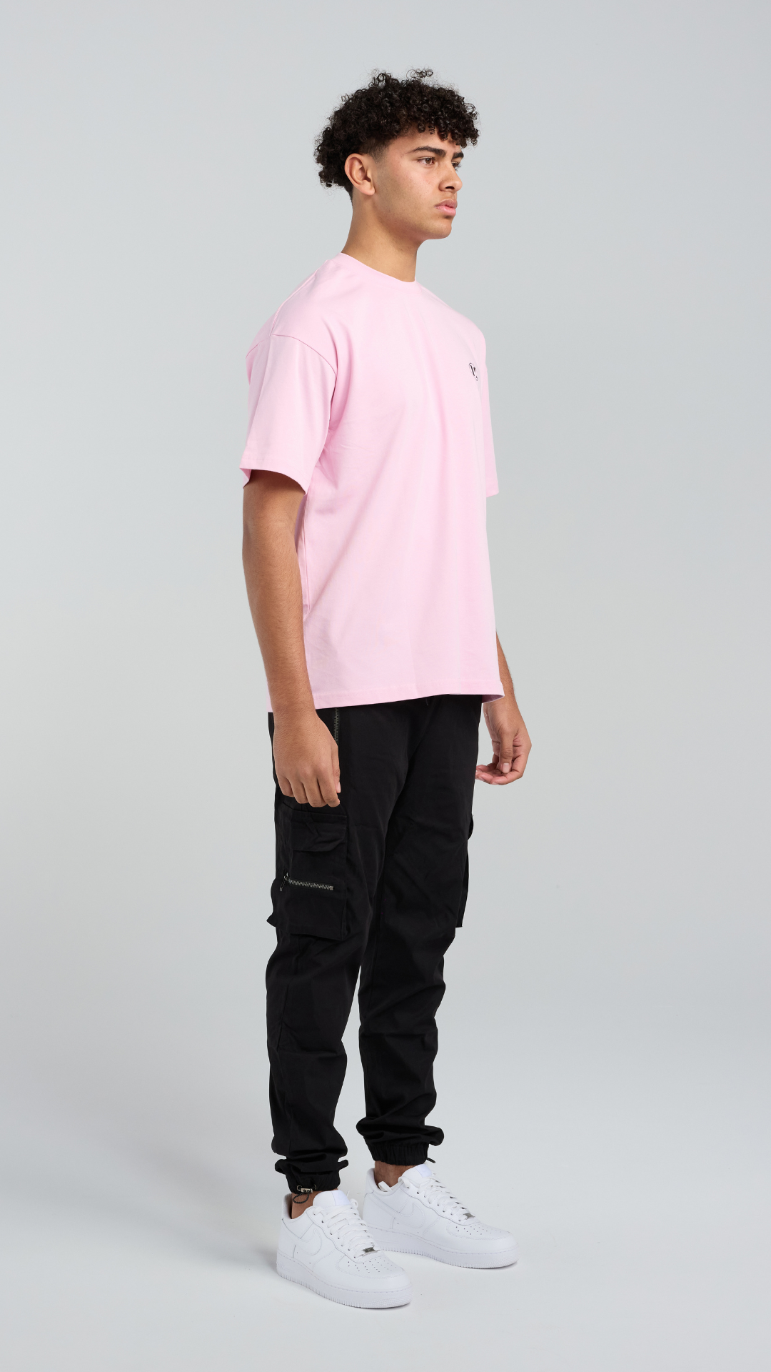 Pastel Palms Tee - Pastel Pink