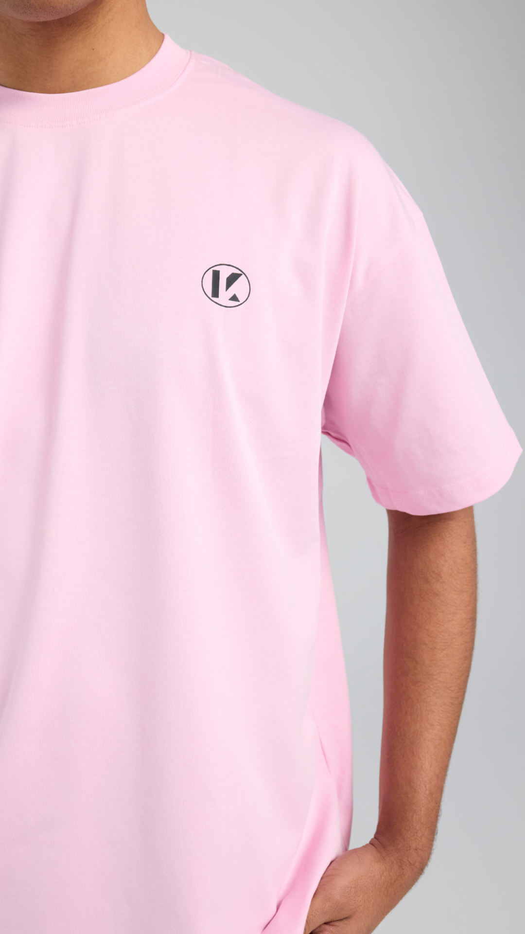 Pastel Palms Tee - Pastel Pink