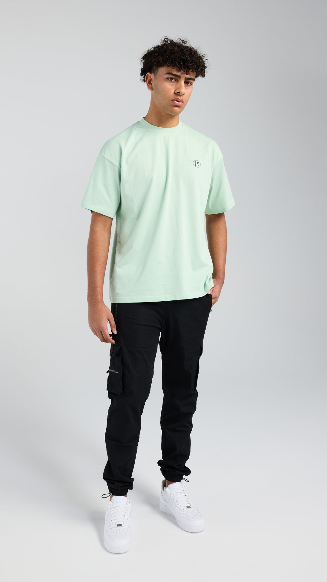Pastel Palms Tee - Pastel Green