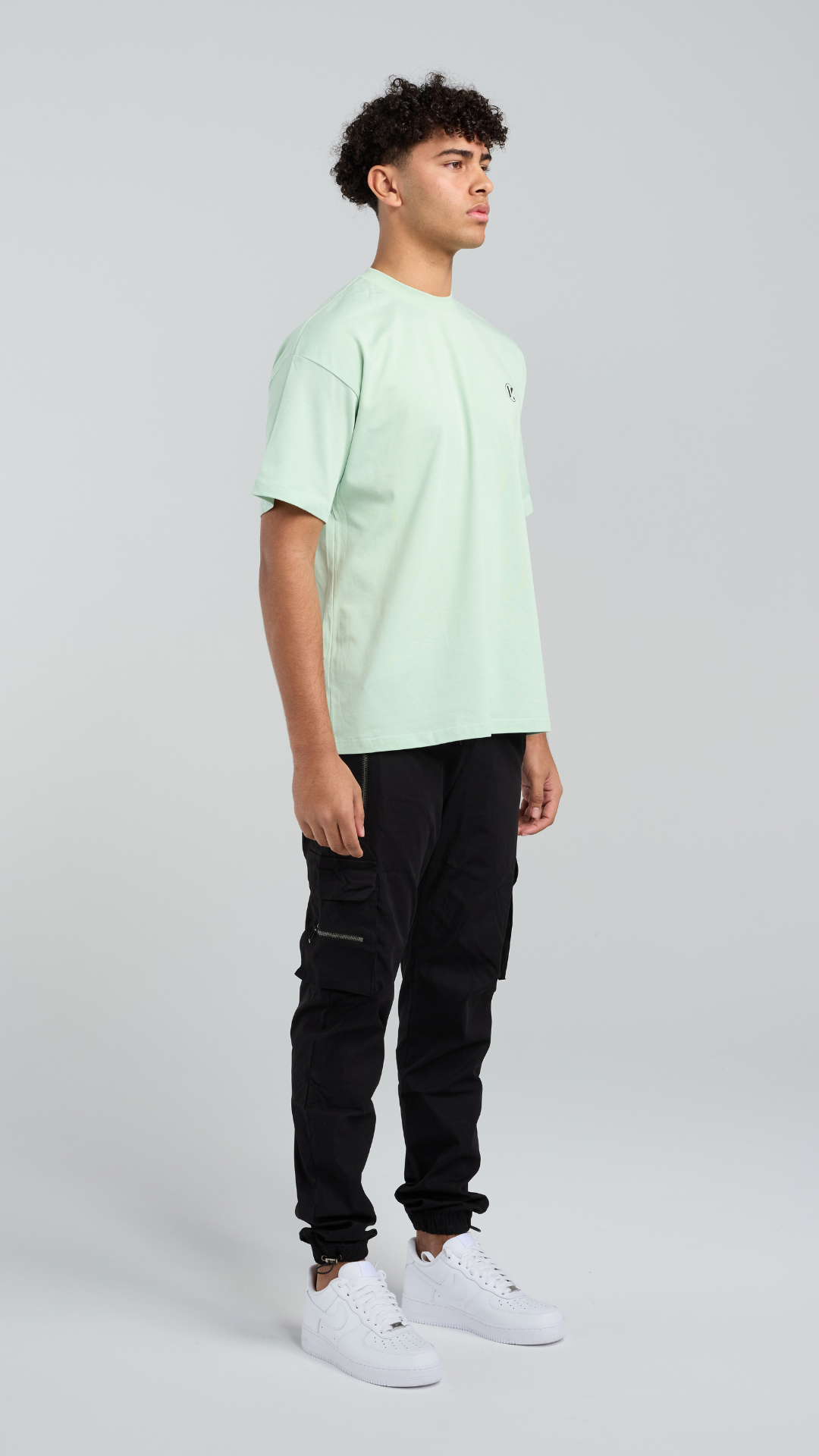 Pastel Palms Tee - Pastel Green