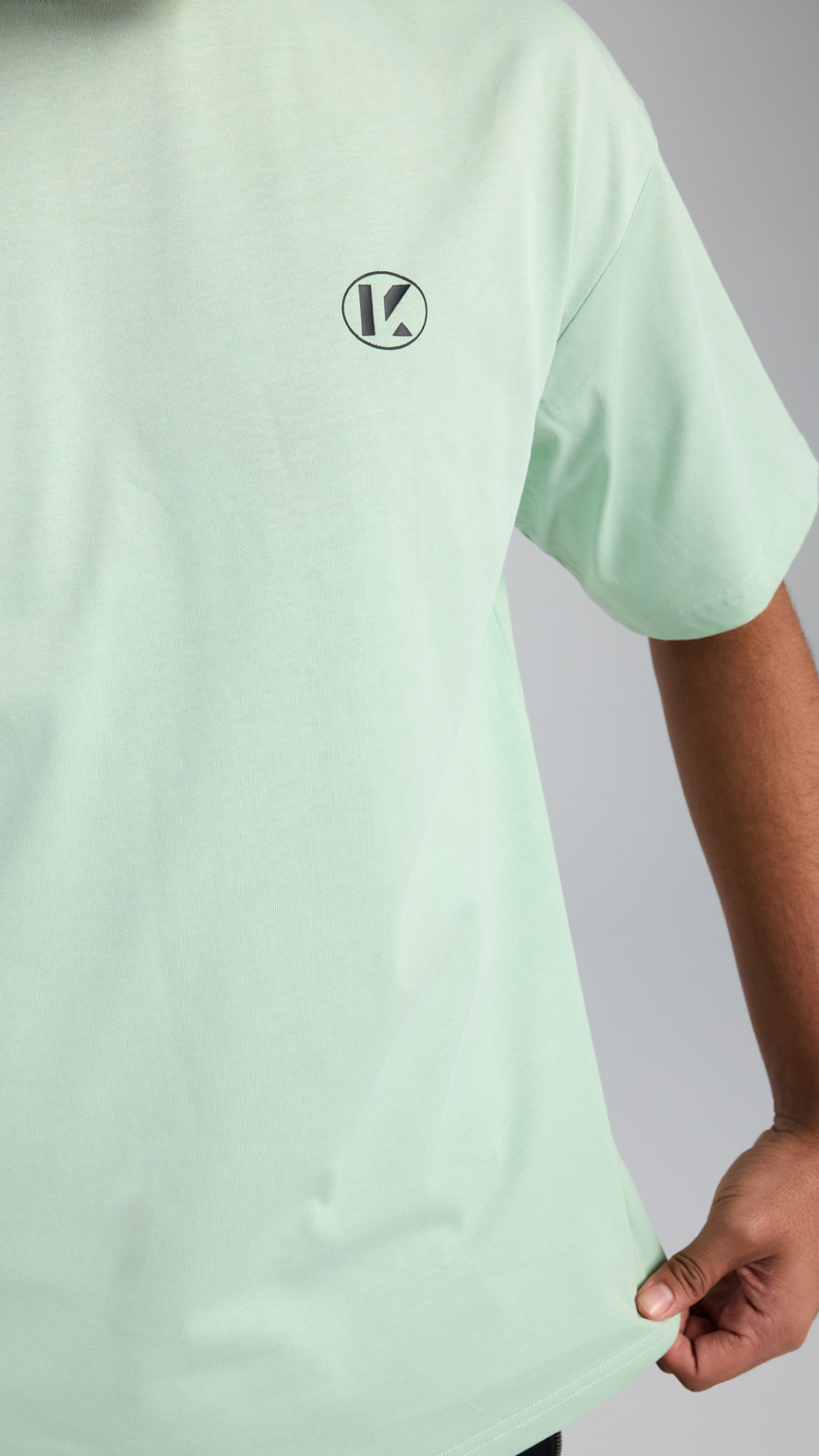 Pastel Palms Tee - Pastel Green