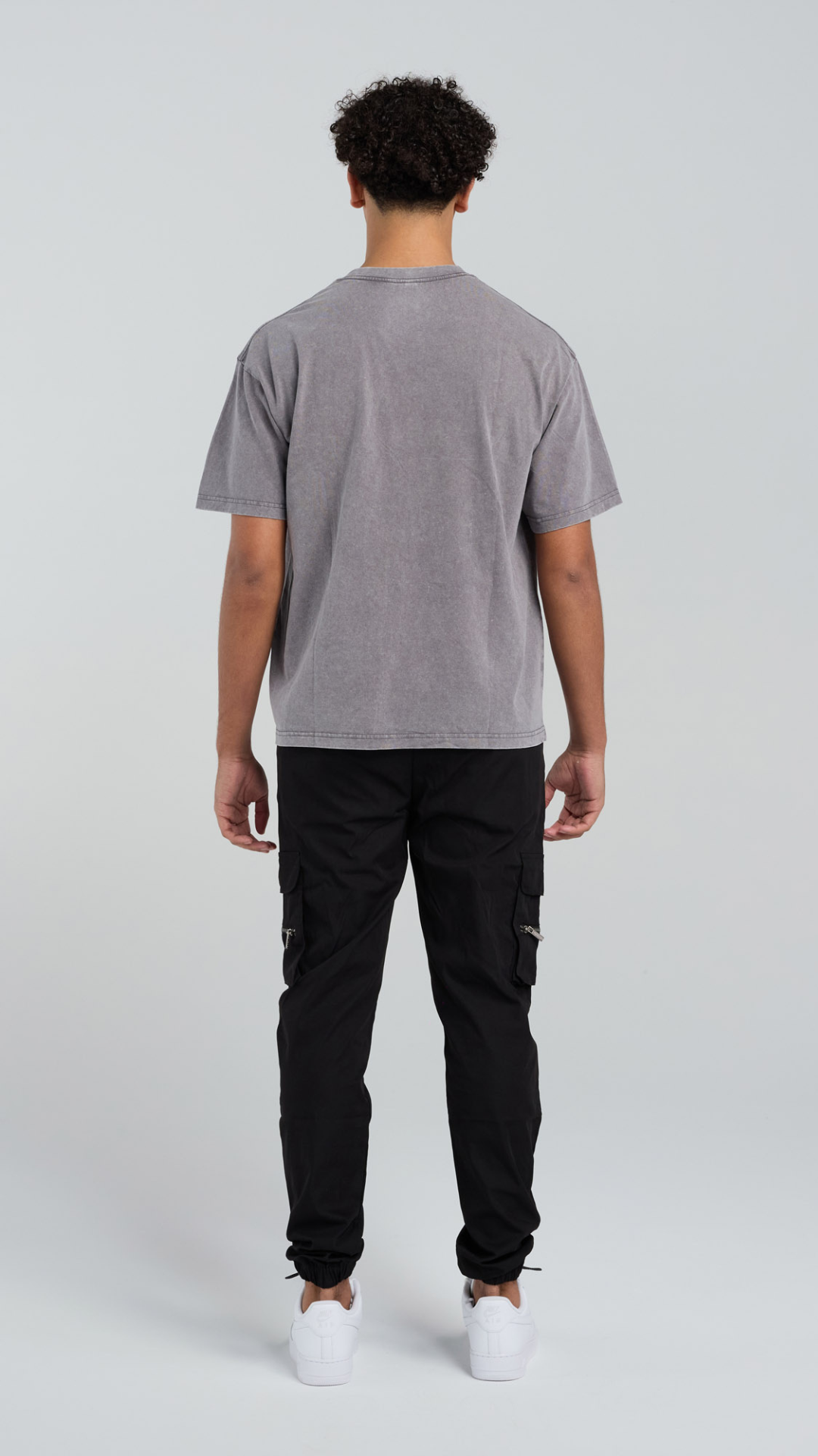 Acid Wash Tee - Grey