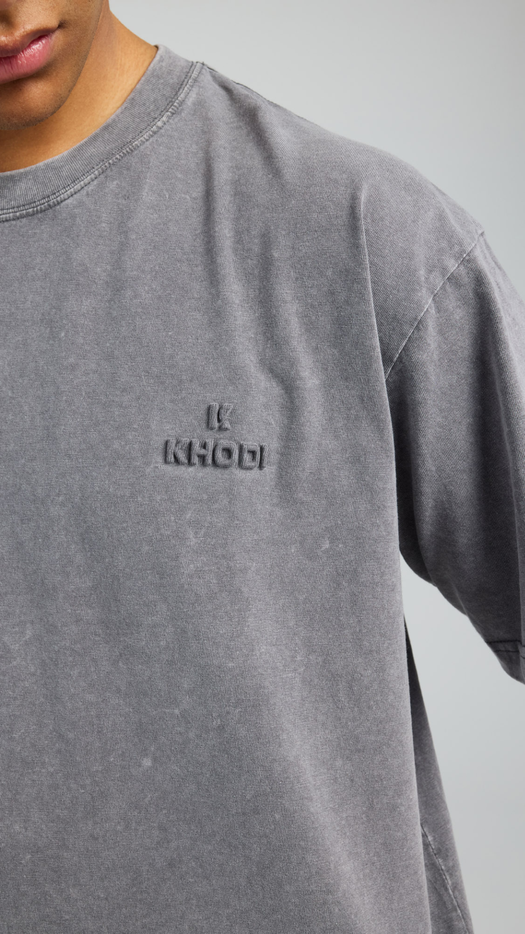 Acid Wash Tee - Grey