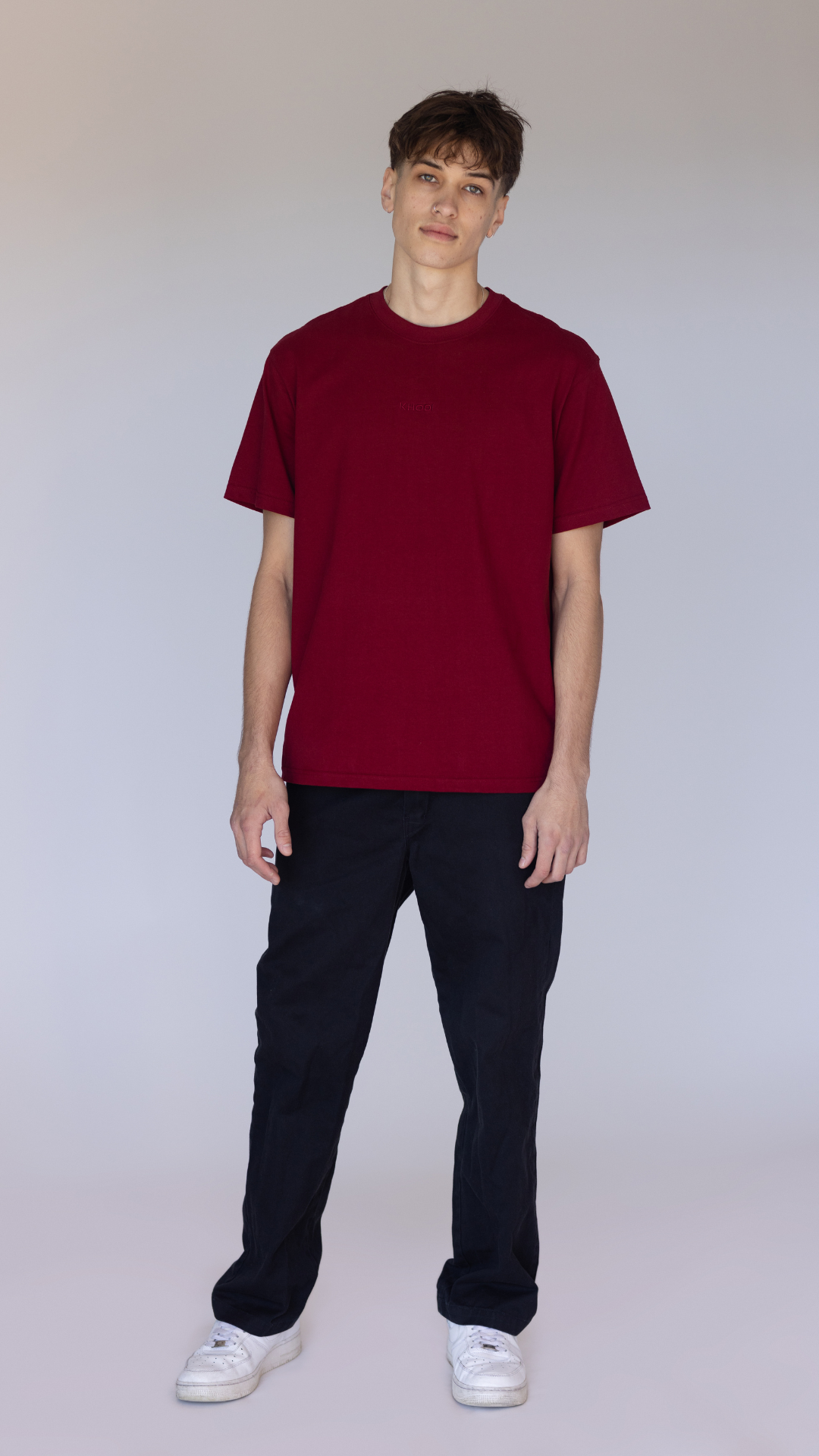 Classic Crew Tee - Burgundy
