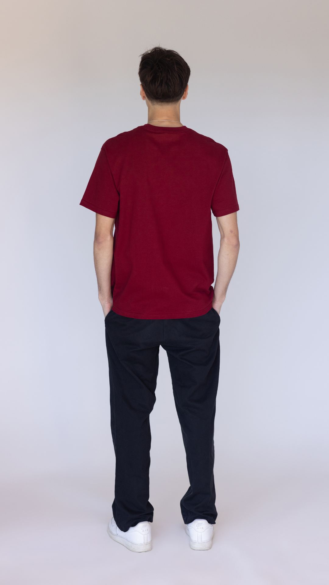 Classic Crew Tee - Burgundy