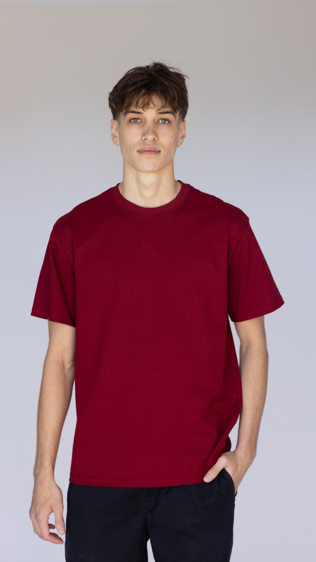 Classic Crew Tee - Burgundy