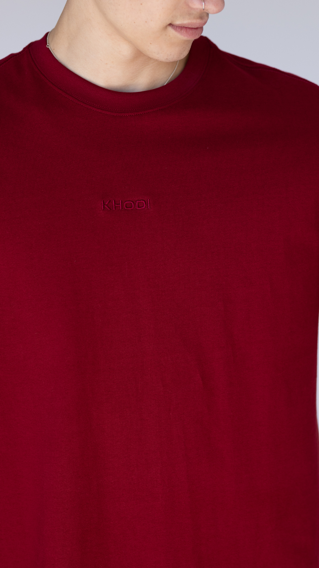 Classic Crew Tee - Burgundy