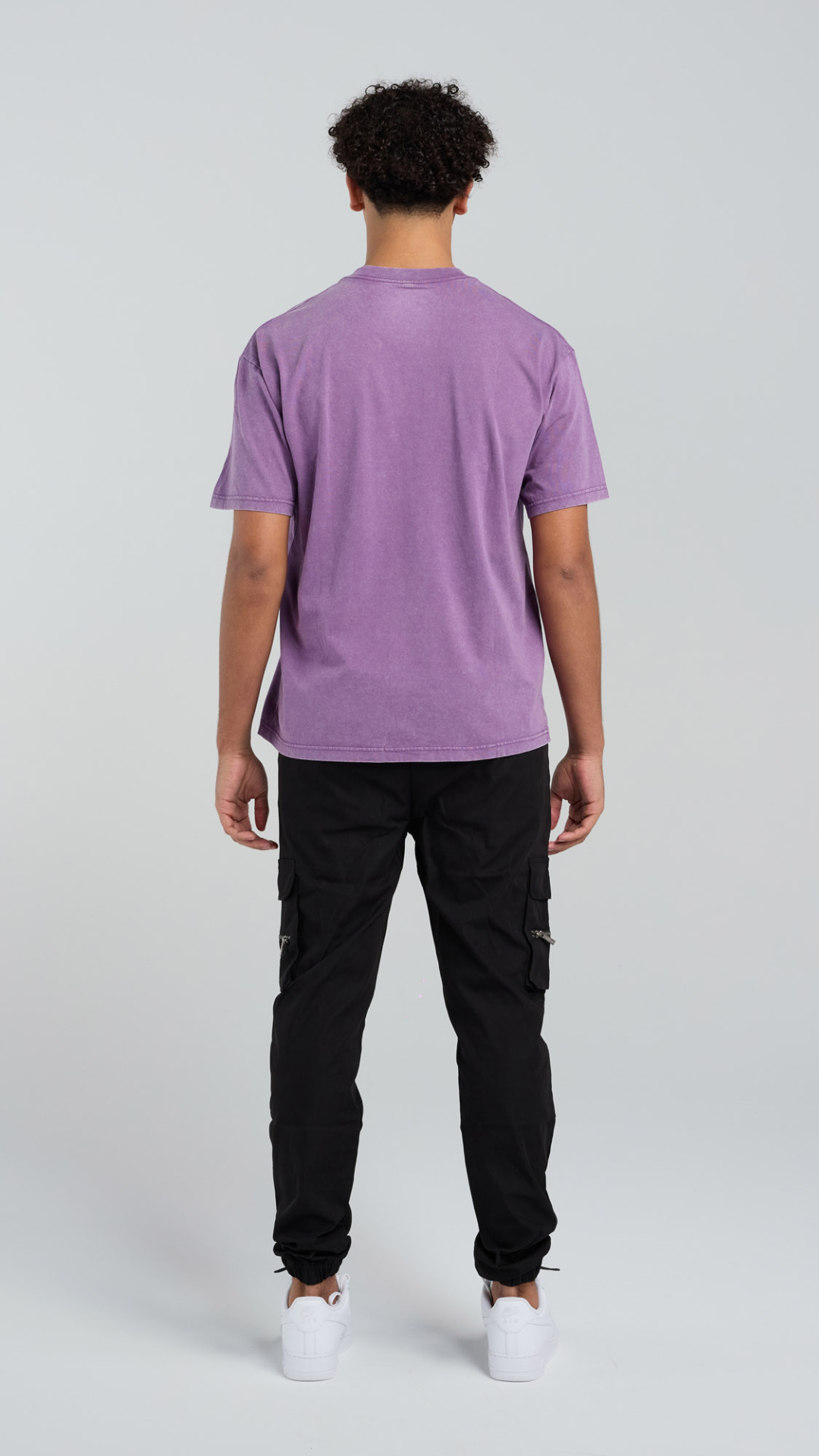 Acid Wash Tee - Purple
