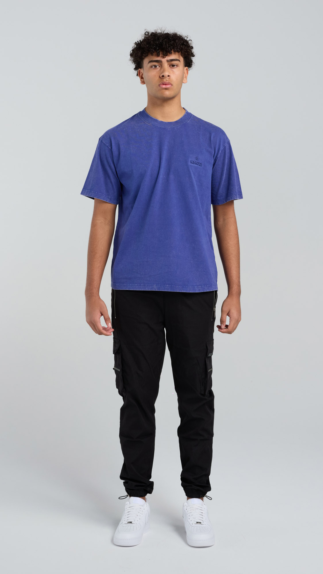 Acid Wash Tee - Blue
