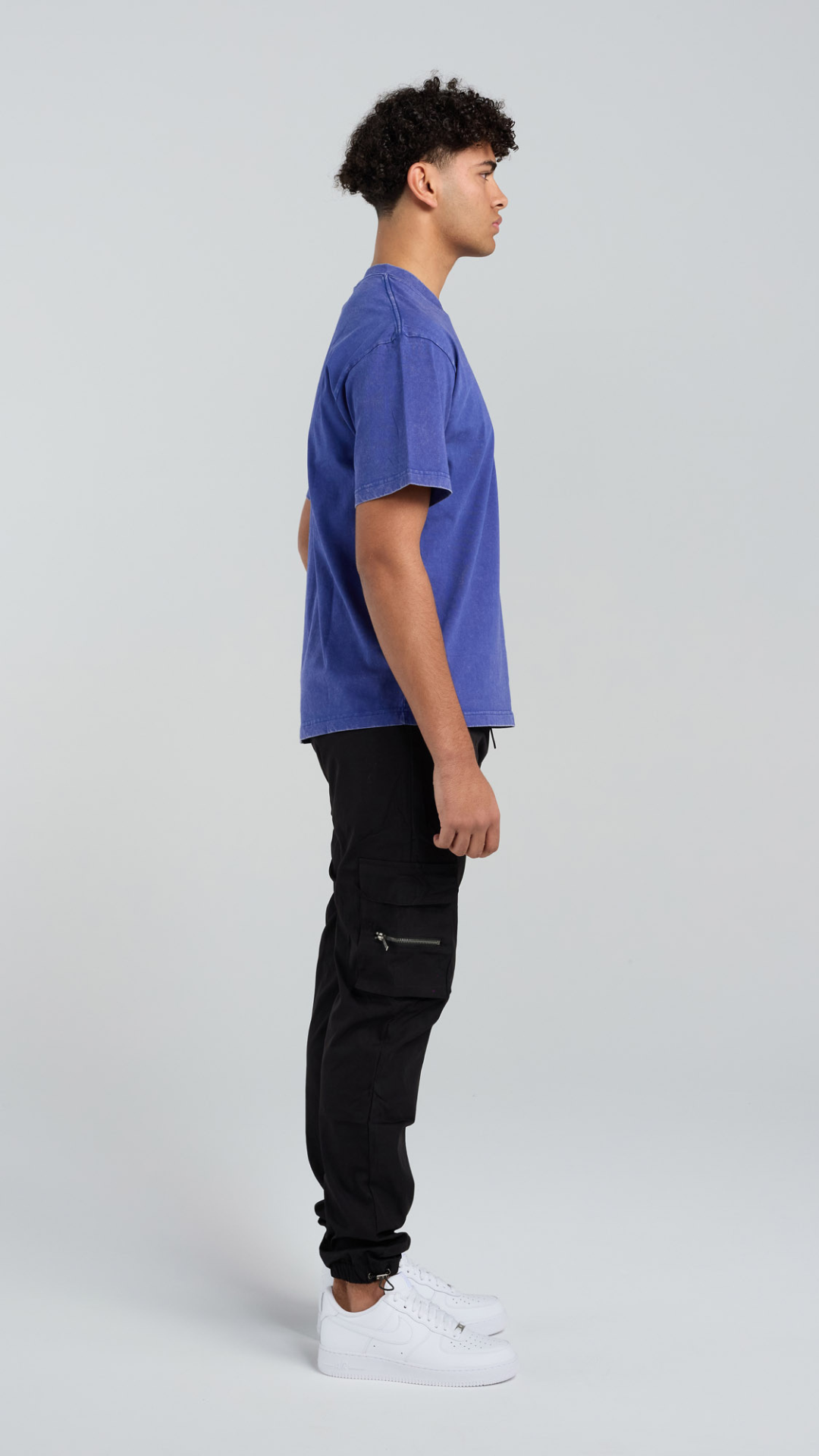 Acid Wash Tee - Blue