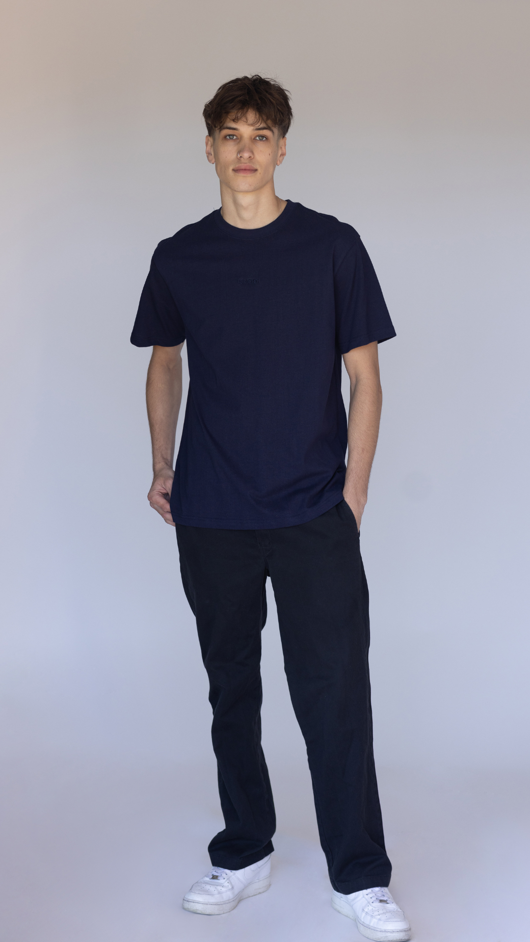 Classic Crew Tee - Navy Blue