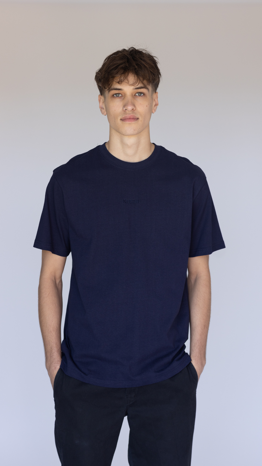 Classic Crew Tee - Navy Blue