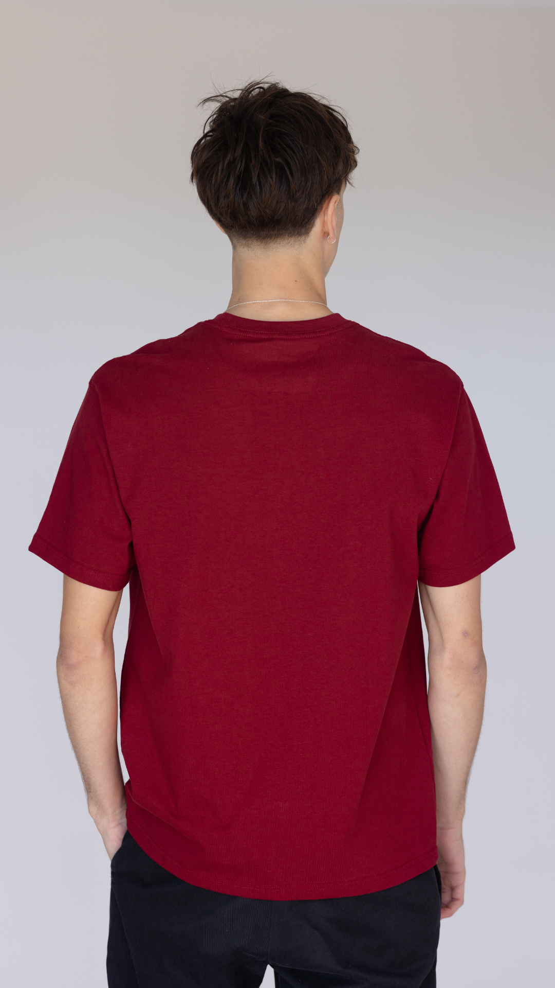 Classic Crew Tee - Burgundy